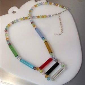 GLASS Necklace, So colorful & fun! A must Have!💝